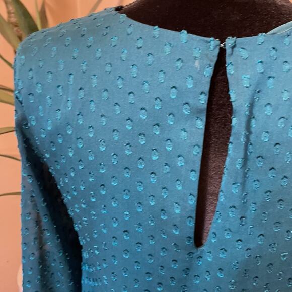 Emerald Green HM long sleeve shift dress - Picture 3 of 5